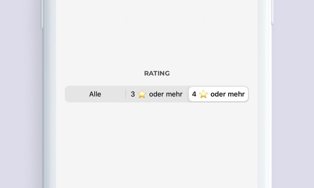 Chargemap Plus filter nach Rating