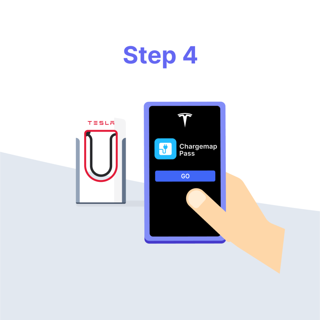 Superchargeurs Tesla compatibles Chargemap Pass Business