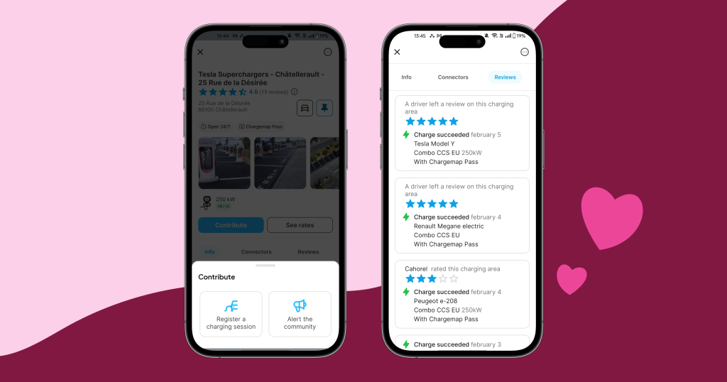 Leave a Chargemap review on a charging station