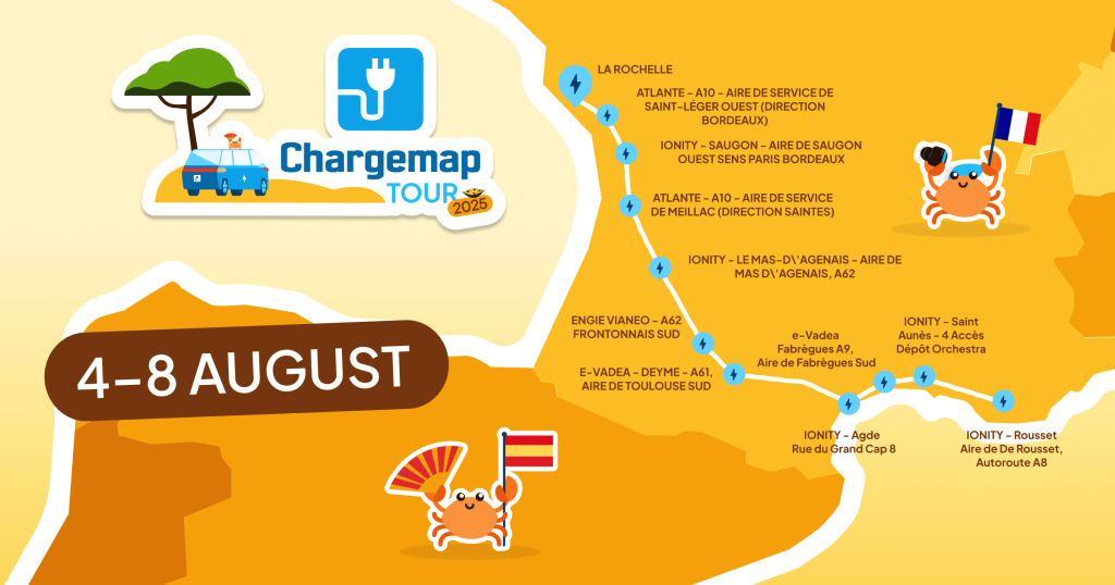 Chargemap Tour 2025 route